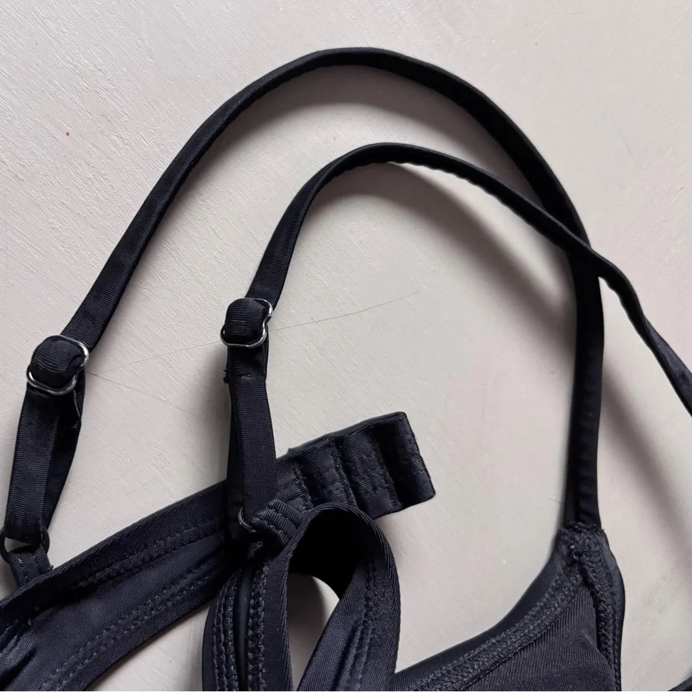 J. Crew No Tie Triangle Cup Sleek French Bikini Top - Picture 5 of 9